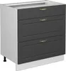 Küchenunterschrank Vicco Fame-Line Anthrazit-Gold 80 cm mit Produktbild-Vorschau 1