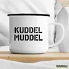 Huuraa Emaille Tasse Kuddelmuddel Schriftzug 300ml Vintage Produktbild-Vorschau 3