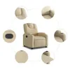vidaXL Relaxsessel Creme Stoff Produktbild-Vorschau 7