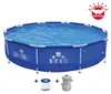 Stahlrahmenpool mit Filterpumpe blau Ø360x76cm Produktbild-Vorschau 2