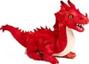 A red plush dragon toy is shown against a white background. Podgląd zdjęcia produktu