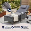 CASARIA® Sonnenliege mit Rollen Extra Breit 90cm 7cm Produktbild-Vorschau 3