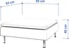 Dekoria Bezug für Söderhamn Fußhocker, braun, 93 x 93 x 40 Produktbild-Vorschau 3