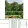 The Living Store Maschendrahtzaun mit Bodenflansch Grün Produktbild-Vorschau 1