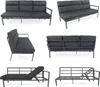 Multiple views of a gray outdoor sofa set. Produktbild-Vorschau