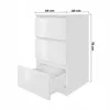 Kommode 40cm Weiß lackiert, 3 Schubladen, Sideboard,  Produktbild-Vorschau 5