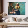 MuchoWow® Wandteppich Wandbehang Milchmädchen - Mandelblüte Produktbild-Vorschau 2