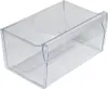 A clear plastic drawer or bin, likely for a refrigerator or freezer. Produktbild-Vorschau