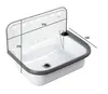 A white sink with dimensions indicated by lines and numbers. Náhled obrázku produktu