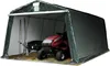 A dark green carport tent is shown with a red riding mower and gardening tools inside. Anteprima dell’immagine prodotto
