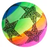 Palla di gomma colorata stelle arcobaleno per bambini Anteprima dell’immagine prodotto 4