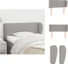 vidaXL Kopfteil mit Ohren Hellgrau 103x23x78/88 cm Stoff -  Produktbild-Vorschau 1