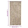 Design Fliegenvorhang Dunkelbraun und Beige 100x230 cm Produktbild-Vorschau 7