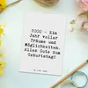 Mr. & Mrs. Panda Postkarte Spruch 2000 Geburtstagsträume - Produktbild-Vorschau 2