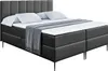 A studio shot of a black boxspring bed. Produktbild-Vorschau