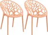 CLP 2er Set Gartenstuhl Hope, Modernes Design, Wetterfest, Produktbild-Vorschau 1