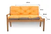 Gartenbankkissen 170×60×50 cm Orange Bankkissen Bankauflage Produktbild-Vorschau 2