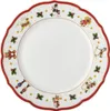 A flat plate with a decorative Christmas-themed border. Produktbild-Vorschau