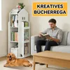 Kinderbücherregal drehbar 4 Ebenen 2 Seitenregalen   Produktbild-Vorschau 8