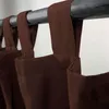 Zasłona z polibawełny z zakładkami w kolorze mokka 140x250 Podgląd zdjęcia produktu 2