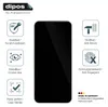 A product image showcasing a smartphone screen protector with various feature icons and text descriptions. Produktbild-Vorschau