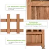 COSTWAY Květinový truhlík s mříží, dřevěný truhlík na Náhled obrázku produktu 7