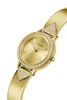 A close-up studio shot of a gold-colored women's watch. Podgląd zdjęcia produktu