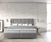 DELIFE Boxspringbett Dream-Fine 180x200 cm Mikrofaser Grau Produktbild-Vorschau 2