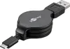 goobay USB 2.0 A/USB C Kabel 1,0 m schwarz, 1 St. Produktbild-Vorschau 1