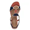 MARCO TOZZI Damen Sandale Textil Sandalette Metallic Produktbild-Vorschau 3