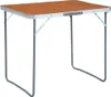 vidaXL Skládací kempingový stůl s kovovým rámem 80 x 60 cm Náhled obrázku produktu 7
