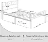 Yaheetech Metallbett Minimalistischer Bettrahmen mit Produktbild-Vorschau 6