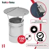 A product image showing a chimney cap with marketing elements. Náhled obrázku produktu