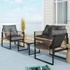 Outsunny 4 tlg. Rattan Gartenmöbel-Set, Sitzgruppe mit Produktbild-Vorschau 9