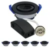 hoftronic LED Einbaustrahler Peru GU10 IP65 Rund Schwarz Produktbild-Vorschau 1