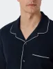 Schiesser Pyjama marineblau Baumwolle normale Passform Produktbild-Vorschau 13