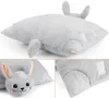 BRUBAKER Kuscheltier-Kissen Hase - 2 in 1 Plüschtier und Produktbild-Vorschau 6