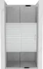 Mexen Apia Porte de douche pliante 115 cm, Rayures, Chrome Voir les images du produit 1