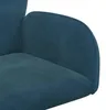 vidaXL Drehstuhl 54 x 55 x 90 cm Blau Samt Produktbild-Vorschau 6