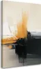 Leinwandbild Schwarz-goldene Glamour-Abstraktion 60x90 Produktbild-Vorschau 1