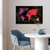 MuchoWow® Poster Weltkarte - Farben - Pflanzen 90x60 cm - Produktbild-Vorschau 5