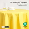 HOMESCAPES Nappe jaune ronde 178 cm, 100% coton Voir les images du produit 3