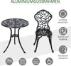 Outsunny Bistroset 3-tlg. Balkonmöbel Set Bistrotisch mit 2 Produktbild-Vorschau 5