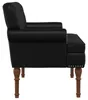 vidaXL Zweisitzer mit Knopfheftung Schwarz 120 x 65 x 77 cm Produktbild-Vorschau 3