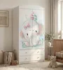 Armadio per bambini bianco, 2 ante e 2 cassetti, 88x187 cm. Anteprima dell’immagine prodotto 3