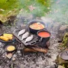 Esschert Design 7dílná sada nádobí pro vaření na ohni černá Náhled obrázku produktu 17