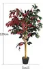 COSTWAY pianta artificiale 120cm, albero artificiale per Anteprima dell’immagine prodotto 2