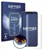 A product shot of a phone screen protector packaging and the protector itself. Produktbild-Vorschau