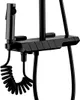 A close-up view of a black shower set with a handheld bidet sprayer. Náhled obrázku produktu
