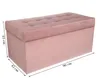 mg dizajnová čalúnená stolička, 45x90 cm, farba ružová - Náhľad obrázku produktu 2
